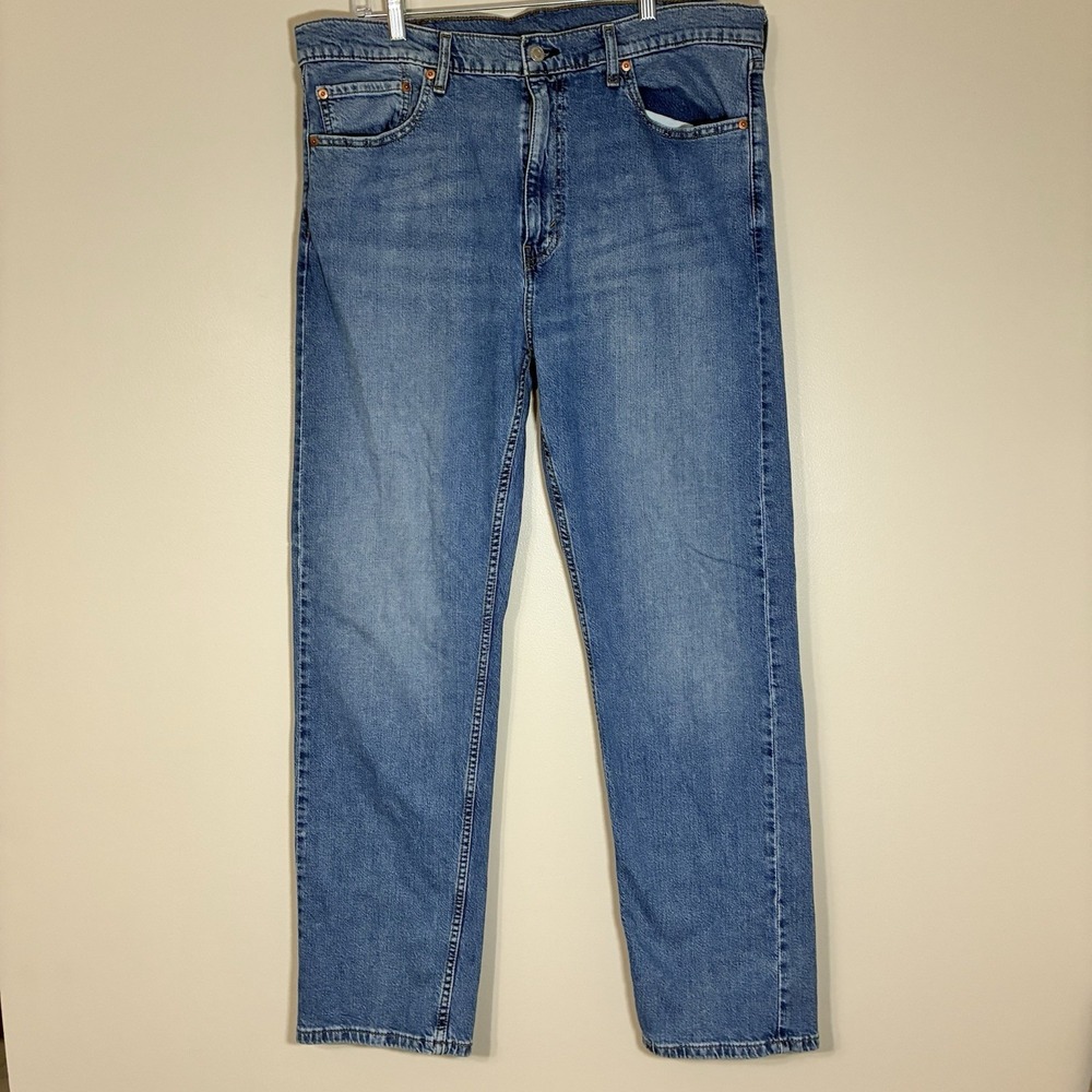Levi's Men's Jeans 505 Regular Straight Leg 40x32 Blue Denim Medium Wash